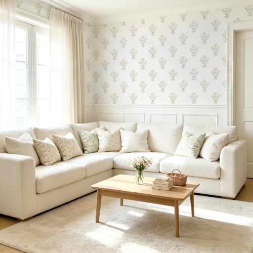 Safiyya Peel and Stick Wallpaper Boho Floral Wallpaper - Image 7