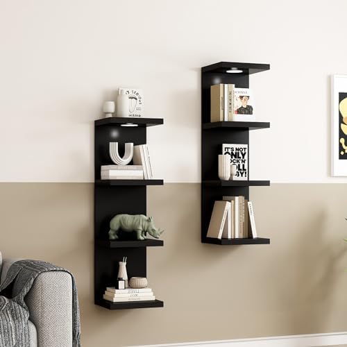 LitaEther Versatile 4 Tier Wall Shelf Unit, Display Floating Shelf - Image 4