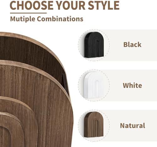 2 Pack Natural Wooden Wall Vase Set - Image 6