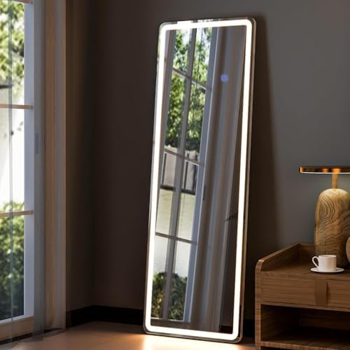 64x21 Lighted Full Body Mirror, Wall Mounted Mirror - Image 3