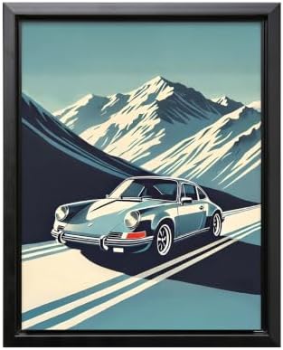 InkFlow Posters Vintage Sports Car Canvas Poster by InkFlowPosters