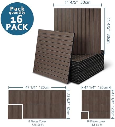 16-Pack Peel and Stick Acoustic Wall Panels, 11.8" x 11.8" PET Soundproof & - Image 2