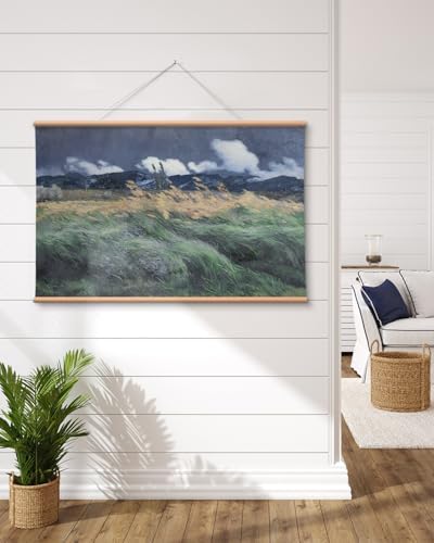 VIYYIEA Extra Large Canvas Wall Art, 36x54 Inch Impressionist Landscape Painting - Image 5