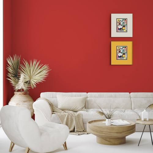 Red Peel and Stick Wallpaper Solid Red Contact Paper A Set of 15.7"x236" Matte - Image 4