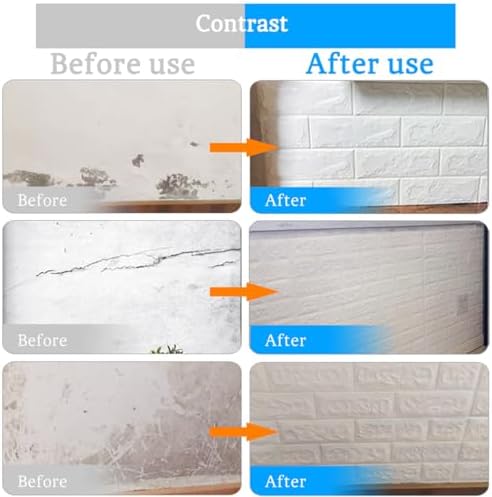 Queenbox 27.6x393.7 in Faux Brick Peel and Stick Foam Soft Waterproof Wall Panel - Image 6