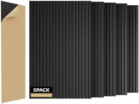 5 Pack Sound Proof Foam Panels for Walls 47.2"x23.6" Large Acoustic Panels by ZHOJEREL