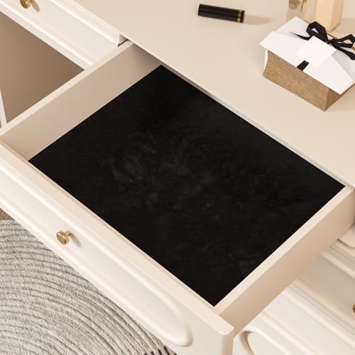 CHIHUT 12''x100'' Black Self Adhesive Velvet Flocking Liner - Image 3