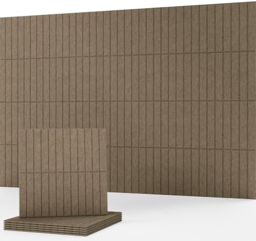 Wall Soundproofing Panels, Decorative Acoustic Wall Panels, 6 Pack by LagomAtelier