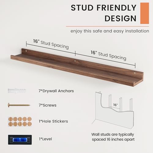 Picture Ledge Shelf, Floating Shelves - Image 5