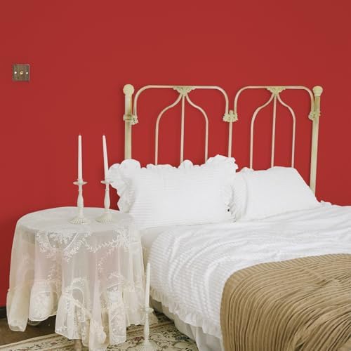 SOON AFTER Red Peel and Stick Wallpaper Solid Red Contact Paper Matte Self - Image 6