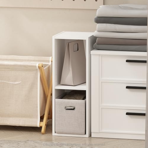 Furinno Reed 2-Tier Closet Organizers and Storage, Closet Organizer, Open Shelf by Furinno-FitsYourSpaceFitsYourBudget
