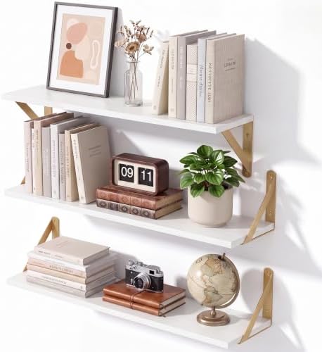White Shelves for Wall 24x6 Inch by Unknown