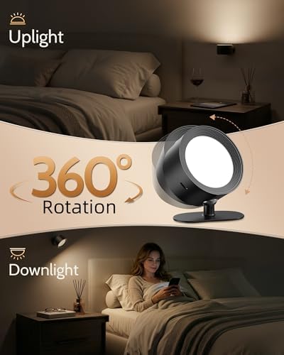 Rechargeable Wall Sconces with Remote, Magnetic Wall Lights - Image 4
