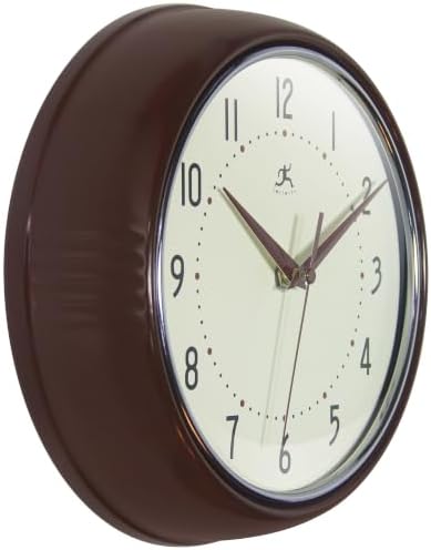 Infinity Instruments Retro Round Metal Wall Clock - Image 4
