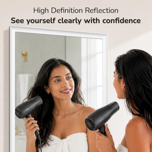USHOWER 30x40 Inch White Bathroom Mirrors - Image 5