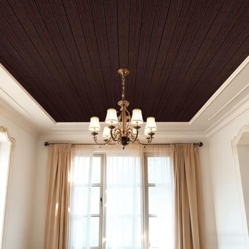 3D Peel and Stick Wall Panels PVC Grille Slat 197"x15.8" Self-Adhesive Wall - Image 7