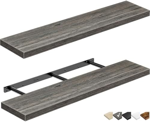 QEEIG Long Floating Shelves for Wall by QEEIG