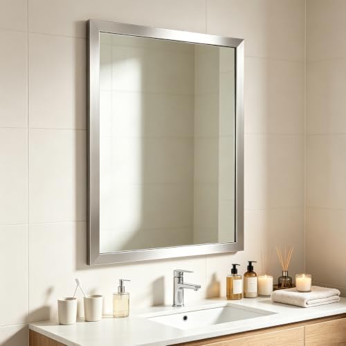 Bathroom Mirror for Over Sink 36x24 Inch Rectangular Wall Mirror - Image 3