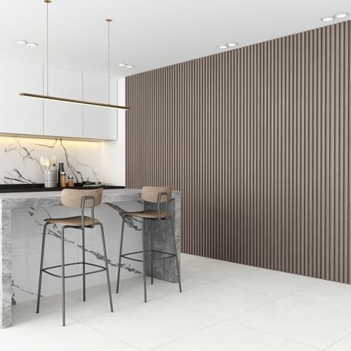 Slat Wall Panel 8-Pack, 108’’x6.1’’, Smoky Oak - Image 4