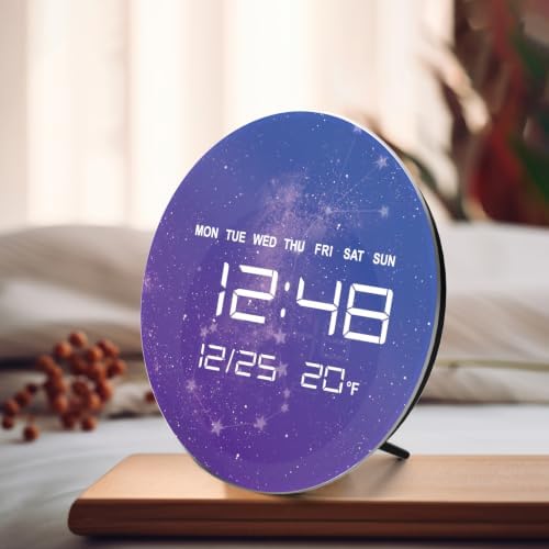 Digital Wall Clock, LED Scorpio Design, Temperature Display - Image 7