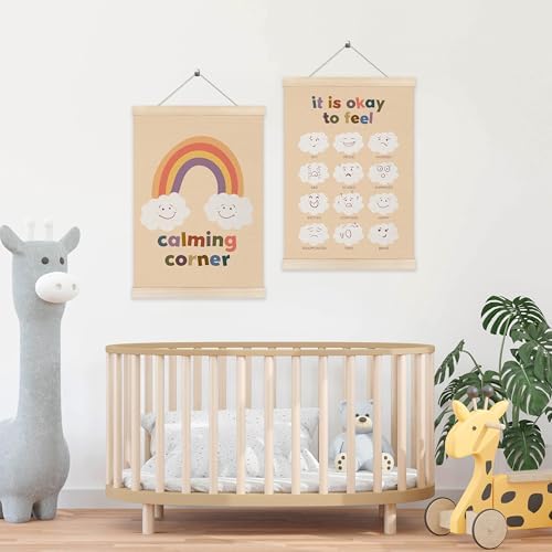 Koesus Calming Corner Posters for Kids, Emotional Chart Wall Art Poster Hanger - Image 4