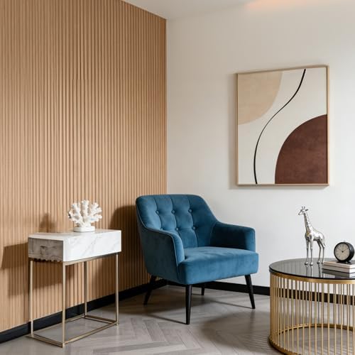 RITOLLO 10 Pack WPC Slat Wall Panels, 90.6" x 6.6" Fluted 3D Accent Wall - Image 6