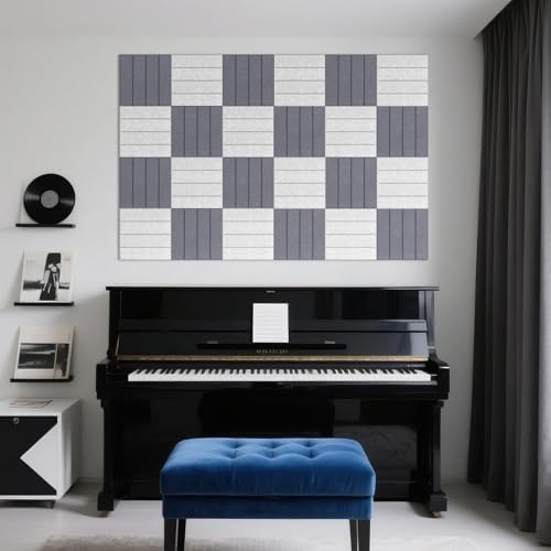 12 Pack Acoustic Panels, 11.8"x11.8" Sound Absorbing Wall Panel - Image 5