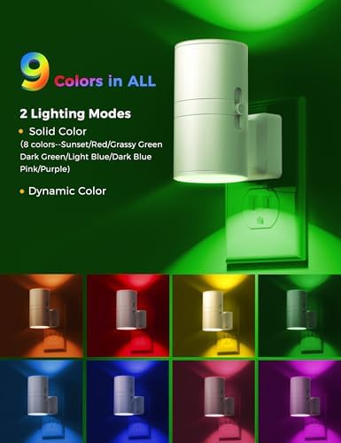 L LOHAS LED Night Light, Night Lights Plug into Wall, RGB Color Changing - Image 2