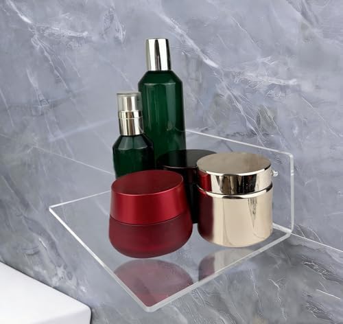 2 Pcs Clear Acrylic Floating Wall Shelves, Small Floating Shelves - Image 6