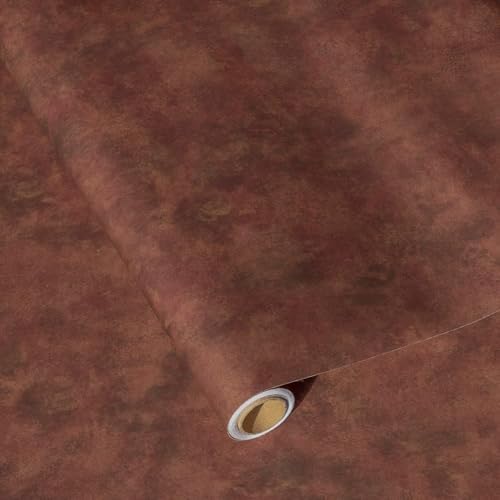 Red Wallpaper Stick and Peel Metallic Copper/Gold/Burgundy Contact Paper - Image 2