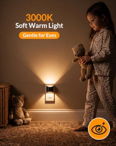 Bonlux Night Lights Plug Into Wall 3000K Warm White Light 2 Pack - Image 6