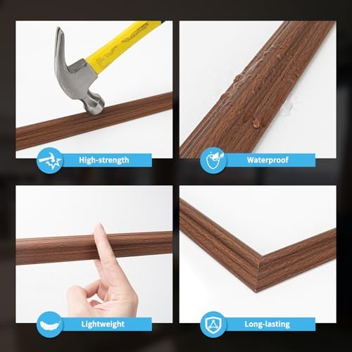 Art3d Pre-Cut Wall Molding Set of 6 pcs, 3 Top 3 Bottom - Image 5