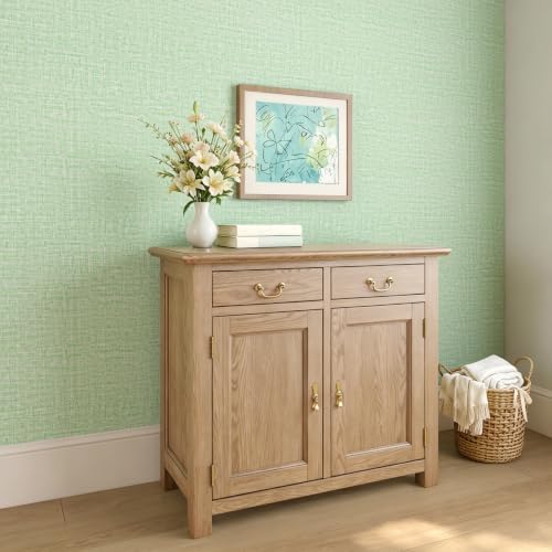 Sage Green Grasscloth Linen Textured Peel and Stick Wallpaper 15.8"×120" - Image 4