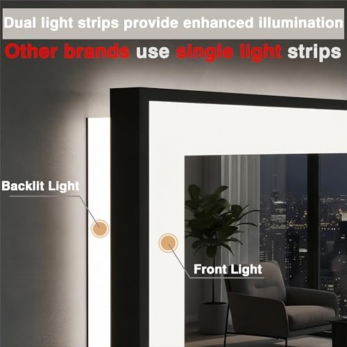 EchosLife Large 88x38 LED Bathroom Mirrors - Image 4