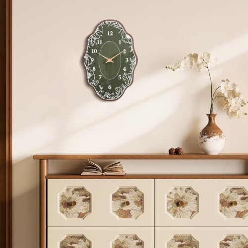 Mid Century Retro Irregular Shape Wall Clock, 19 x 13 Inch - Image 7
