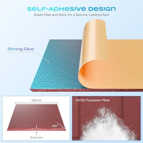 12 Pack Self-Adhesive Sound Proof Foam Panels - Image 2
