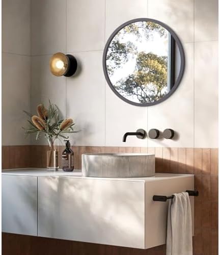 JJUUYOU Circle Wall Mirror 16 Inch Round Wall Mirror - Image 3