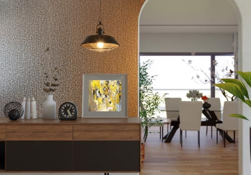 Chocolate Gold Metallic Peel and Stick Wallpaper - Image 6
