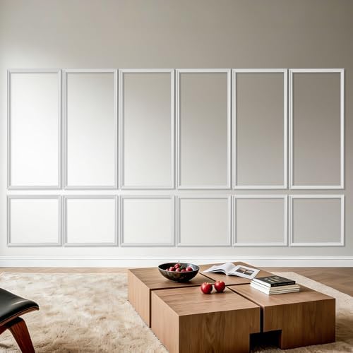 VEVOR Wall Molding 6 Pack, Wainscoting Panels Kit, Lightweight Paintable by VEVOR