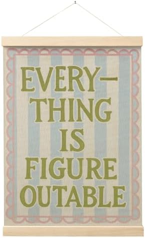 FGFK Everything Is Figureoutable Wall Art Poster Hanger Frame, Motivational by WelcometoFGFKhome