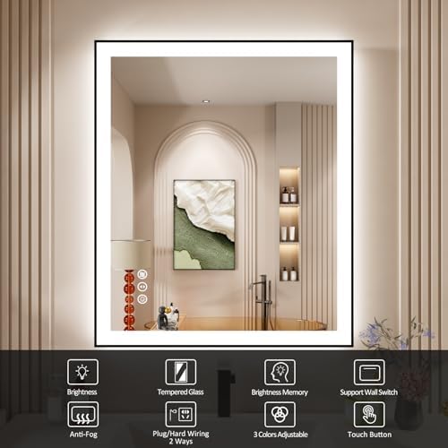 30x36 Inch LED Bathroom Mirror - Image 2