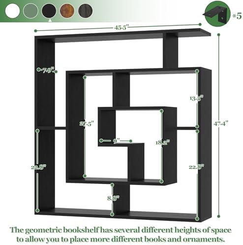 Geometric Wall Mounted Shelf, Freestanding Display Shelves - Image 3