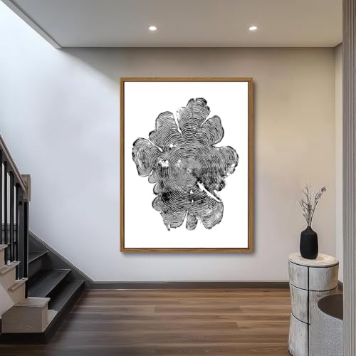 IBHJSART Oregon Western Red Cedar, woodcut print, Woodcore art, tree ring print - Image 5