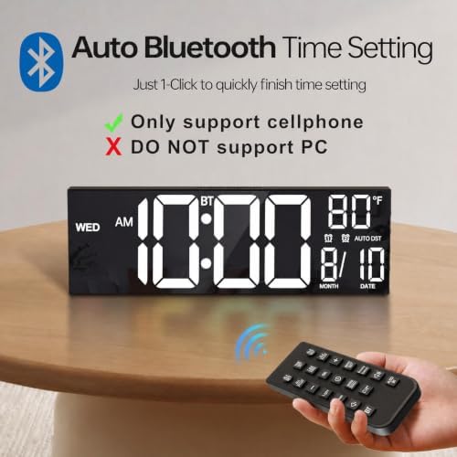 JALL 16.2" Large Digital Wall Clock - Image 3