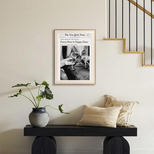 ASTRDECOR Framed Trendy NewsPaper Wall Art - Image 5