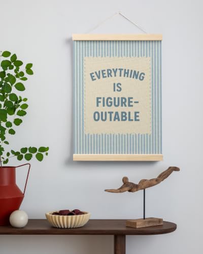 FGFK Everything Is Figureoutable Inspirational Wall Art Poster Hanger Frame - Image 3