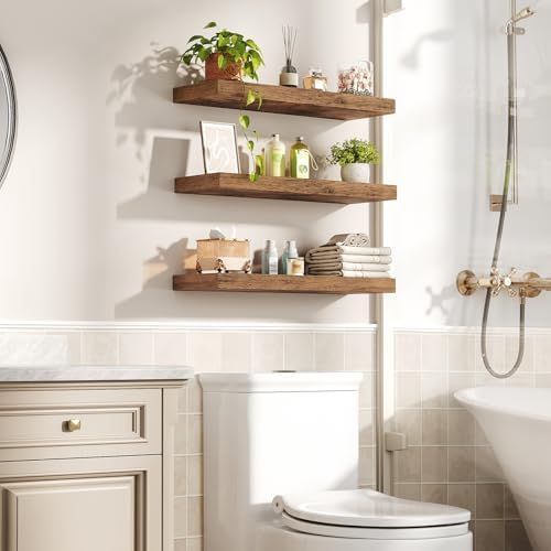 RALGEND Floating Shelves for Wall, 23.6" Wall Shelf Set of 3 - Image 5