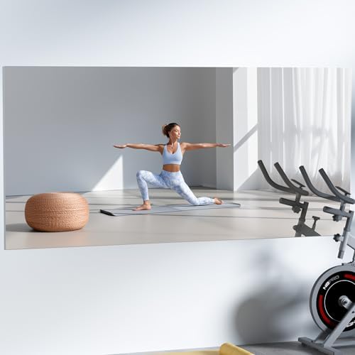 Hasipu Home Gym Workout Mirror 83" L x 39" W-1pcs Large Full Length Mounted by Whatssuitableisthebest
