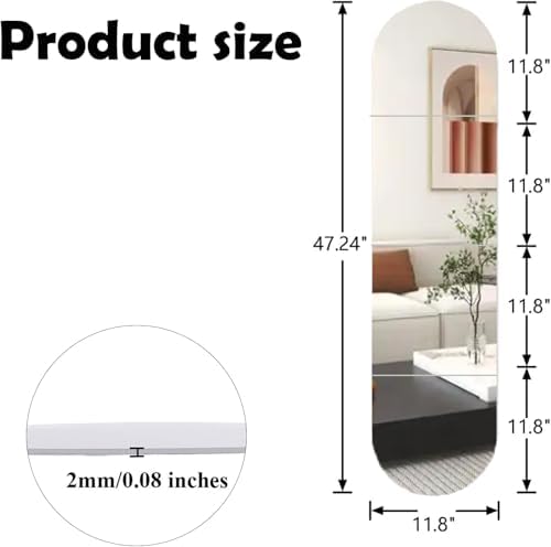 Full Length Mirror Wall Mounted - Image 2