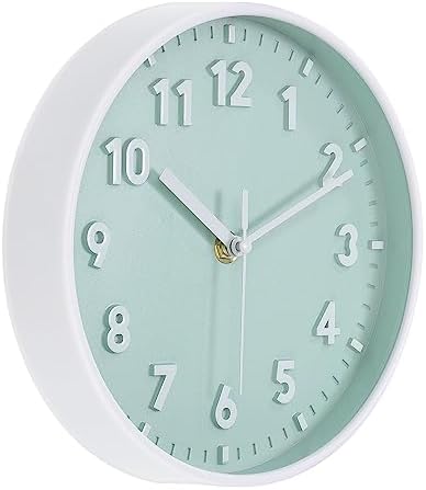 PATIKIL 8 Inch Wall Clock, 3D Number Quartz Battery Operated Silent Non-Ticking by PATIKIL
